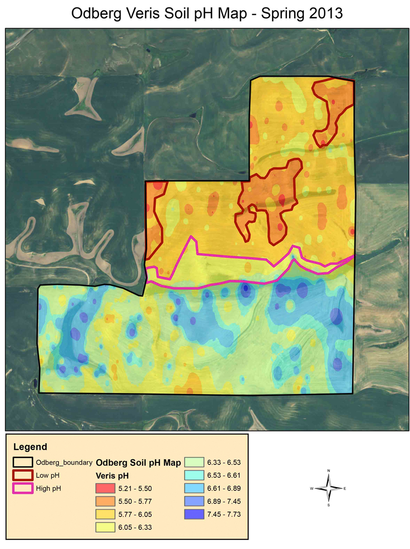 Odberg soil map